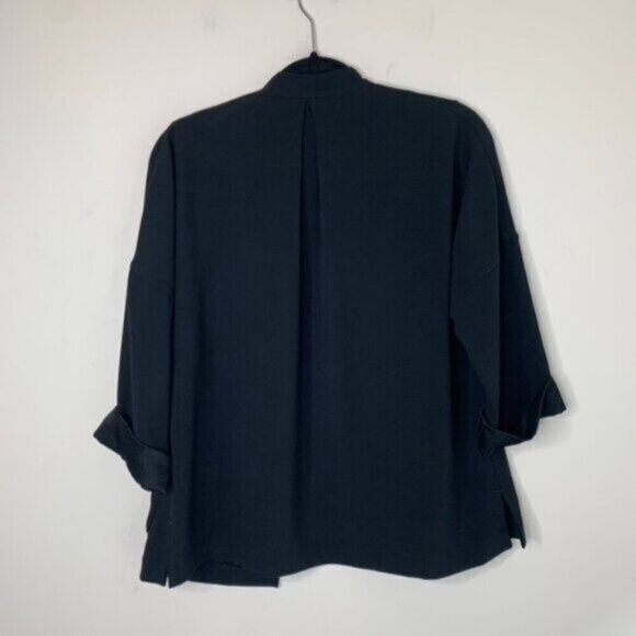 Aritzia Babaton Black Oversized Blazer Kimono Open front Unstructured Size XS - Picture 13 of 16